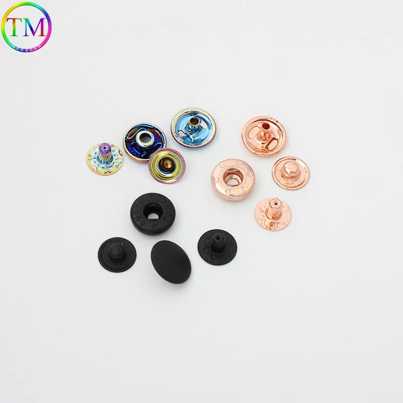 20-100 Pieces Multi-Color Metal Rivets Stud Snap Fasteners Button Press Studs Leather Bag Clothes Repair Rivet Diy Accessories