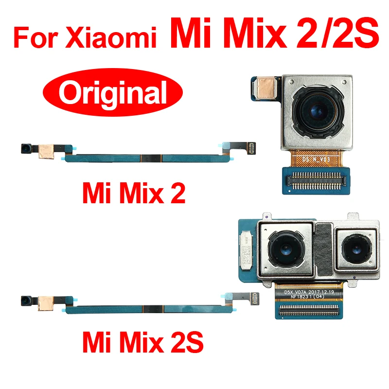 

Оригинальная передняя и задняя камера Mix 2 Mix2S для Xiaomi Mi Mix 2 Mix2S Основная камера гибкий кабель Модуль запасные части