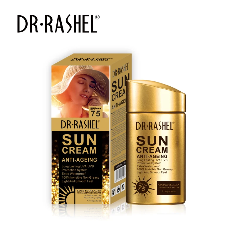 Фото DR RASHEL100SPF Защитный крем для лазоляции золотистого коллагена для предотвращения УФ-лучей, солнцезащитный крем для военной подготовки, пляжа №4