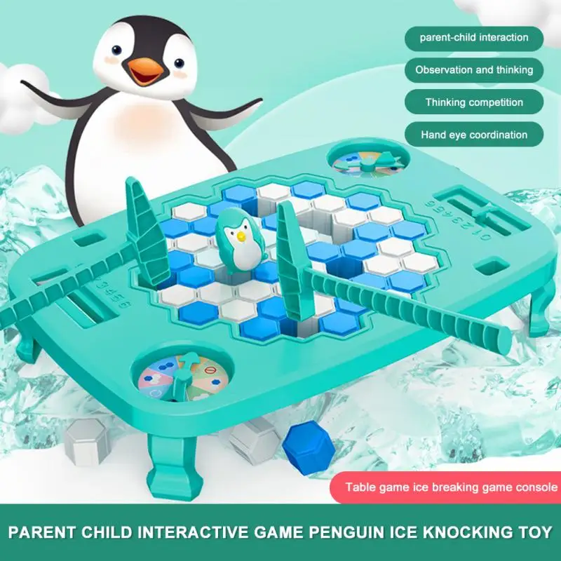 

Penguin Ice Breaker Demolition Wall Toy Interactive Penguin Desktop Parent-child Game Interactive Puzzle Rescue Penguin Toy