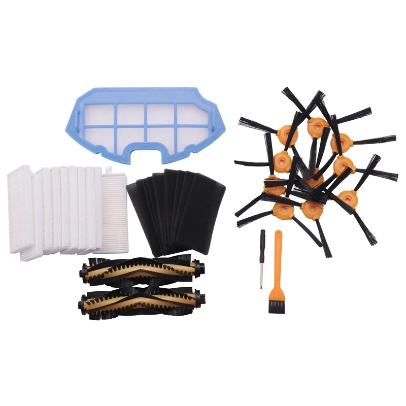 

Promotion!Accessories Kit For Ecovacs Deebot N79S N79 Robotic Vacuum Cleaner Filters,Side Brushes,Main Brush …(2+1+10+10)