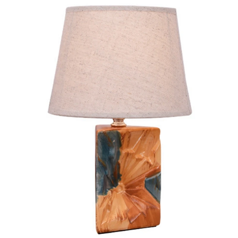 

Modern Minimalist Ceramic Table Lamp Living Room Bedroom Bedside Lamp Home Decoration Wedding Table Lamp, EU Plug