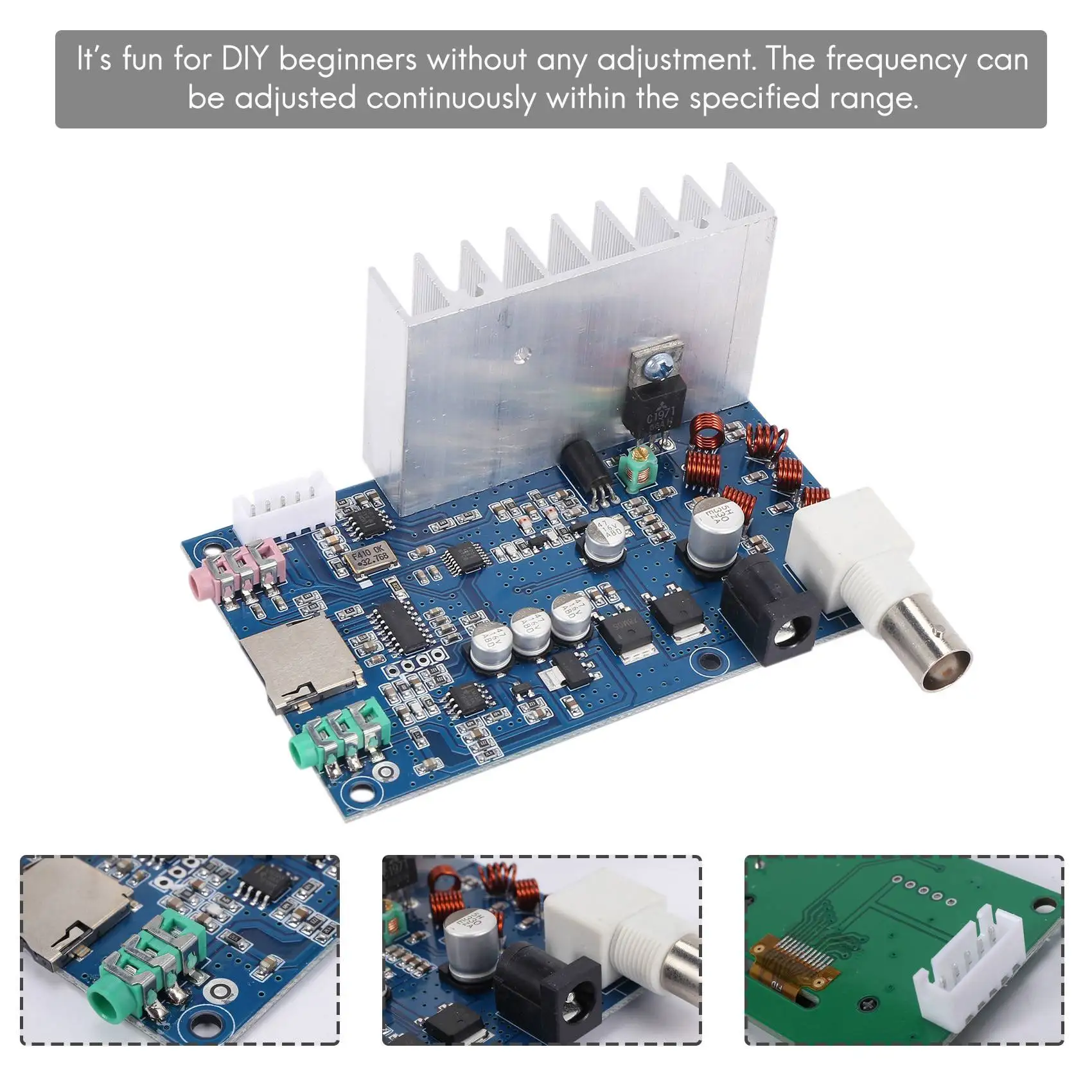 Собранный FM-передатчик 0 5-7 Вт радиостанция PLL стерео цифровая частота +