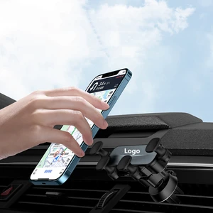 Car Mobile Phone Holder Air Vent Outlet Clip Stand GPS Gravity Navigation Bracket For Audi A6 C8 4A2 4A5 2019-2021 Accessories