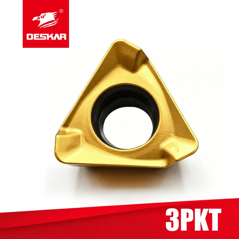 Фото DESKAR 3PKT 3PKT100408 3PKT150508 3PKT100408R-M 3PKT150508R-M LF6028 CNC TE90 TCF Концевые фрезы Твердосплавные фрезерные пластины №2