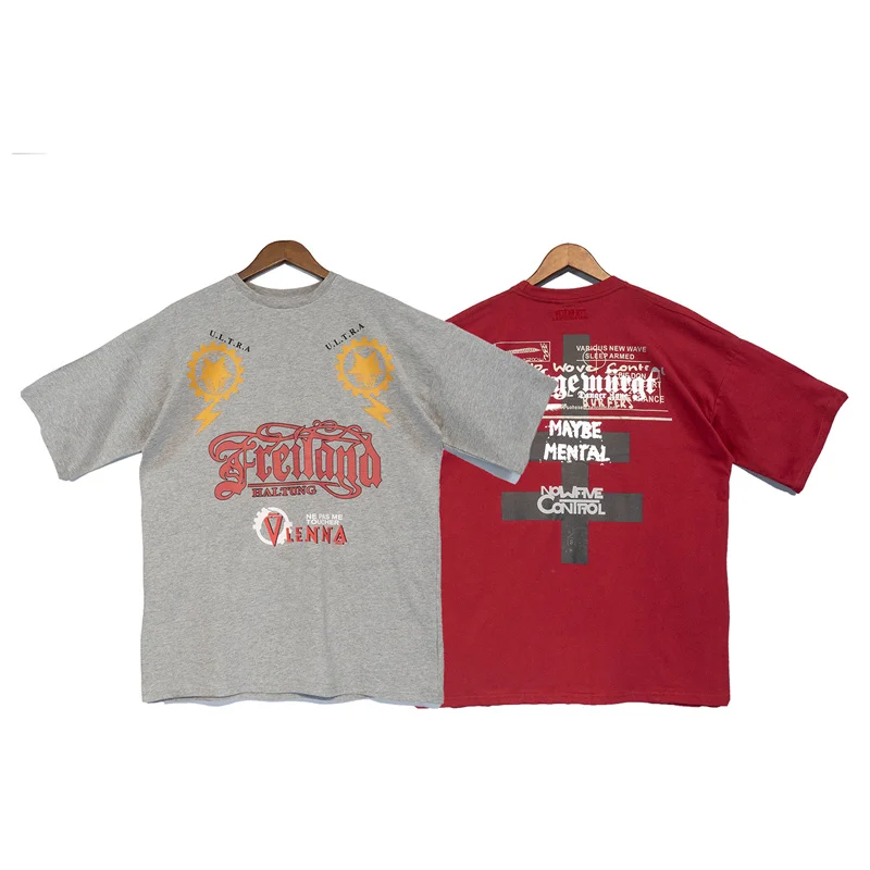 

French Fashion Brand Witte Meng VETEMENTS Logo Letter LOGO Print Men And Women Loose Short-Sleeved T-shirt