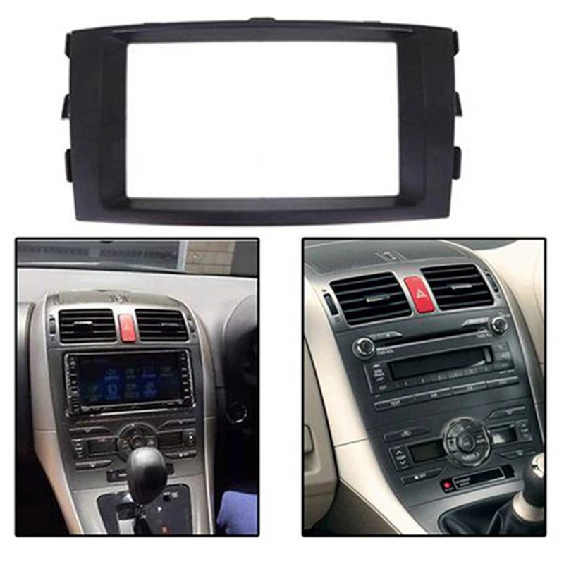 2Din Автомобильная панель для Toyota Auris 2006-2012 стереооблицовка крепление приборной