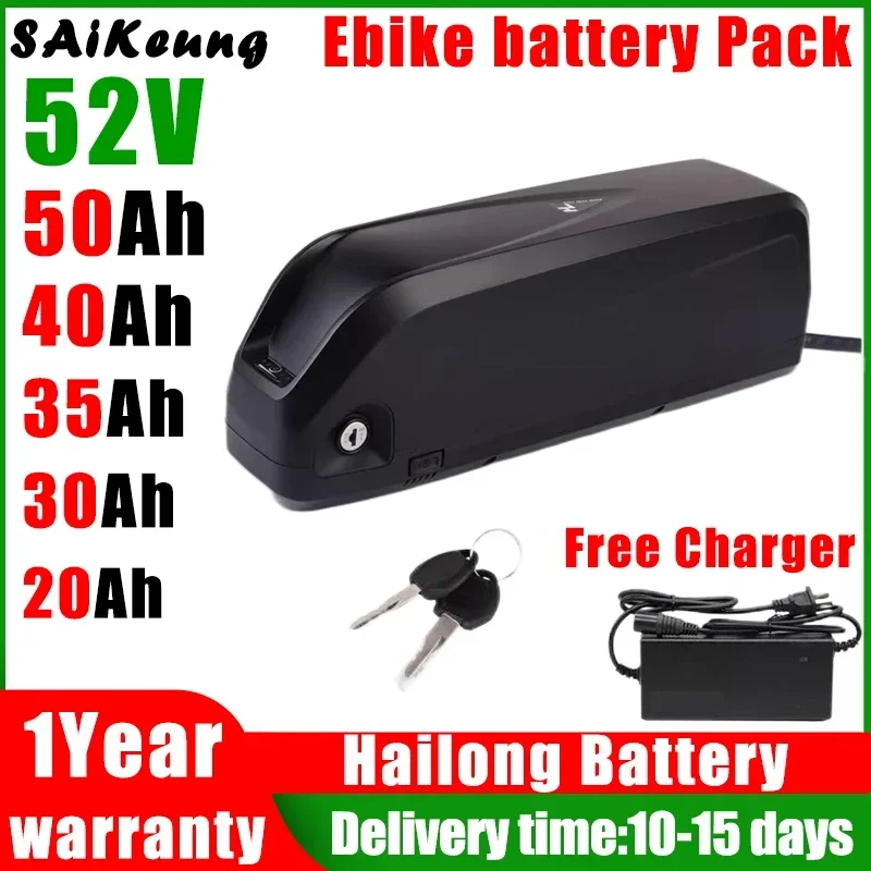 Аккумулятор для электровелосипеда литиевая батарея 52 в 30 Ач 35 40 50 20