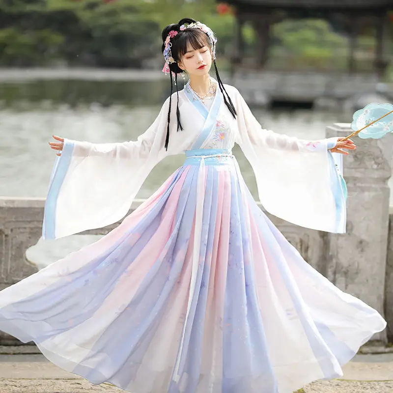 

Женское платье, костюм для косплея, танцевальный комплект, сказочный костюм, одежда для девушек, простая династия Хань, древняя