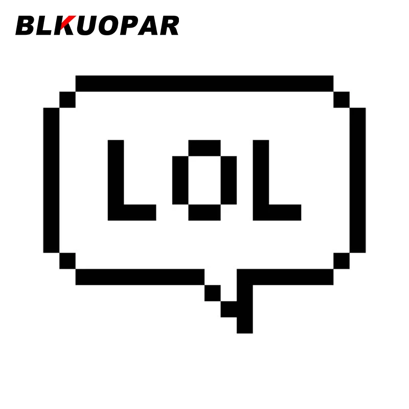 

BLKUOPAR Lol стиль пикселя текст пузыря речи автомобиля стикер личность креативный солнцезащитный крем наклейка багажник холодильник RV Автомоб...
