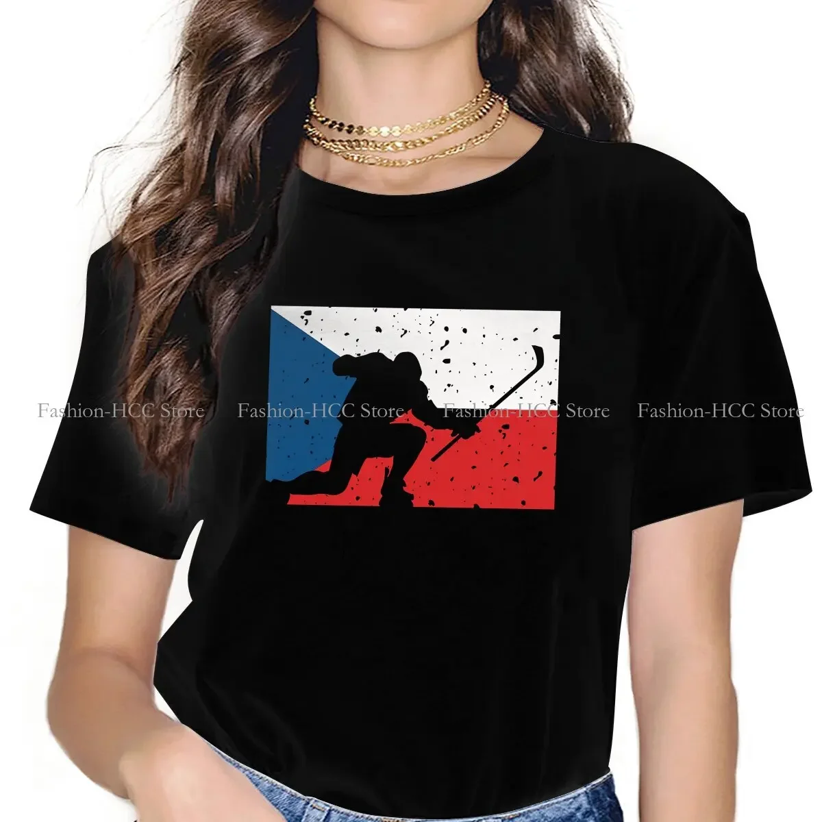 Футболки для хоккея с шайбой чешский силуэт празднование состаренная