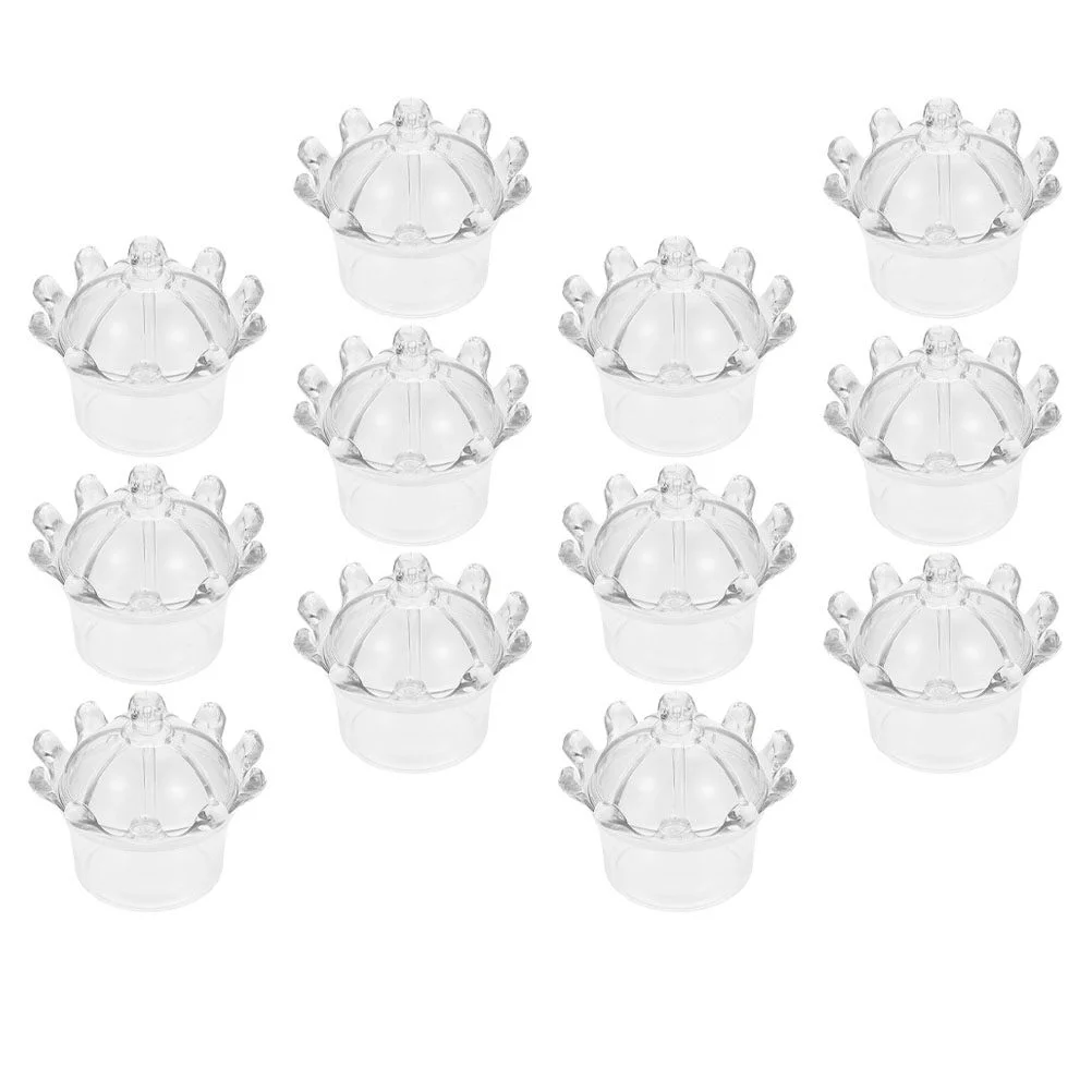 

12 Pcs Storage Jars Lids Decorative Party Favors Holder Candy Small Cookie Container Ps Sweets