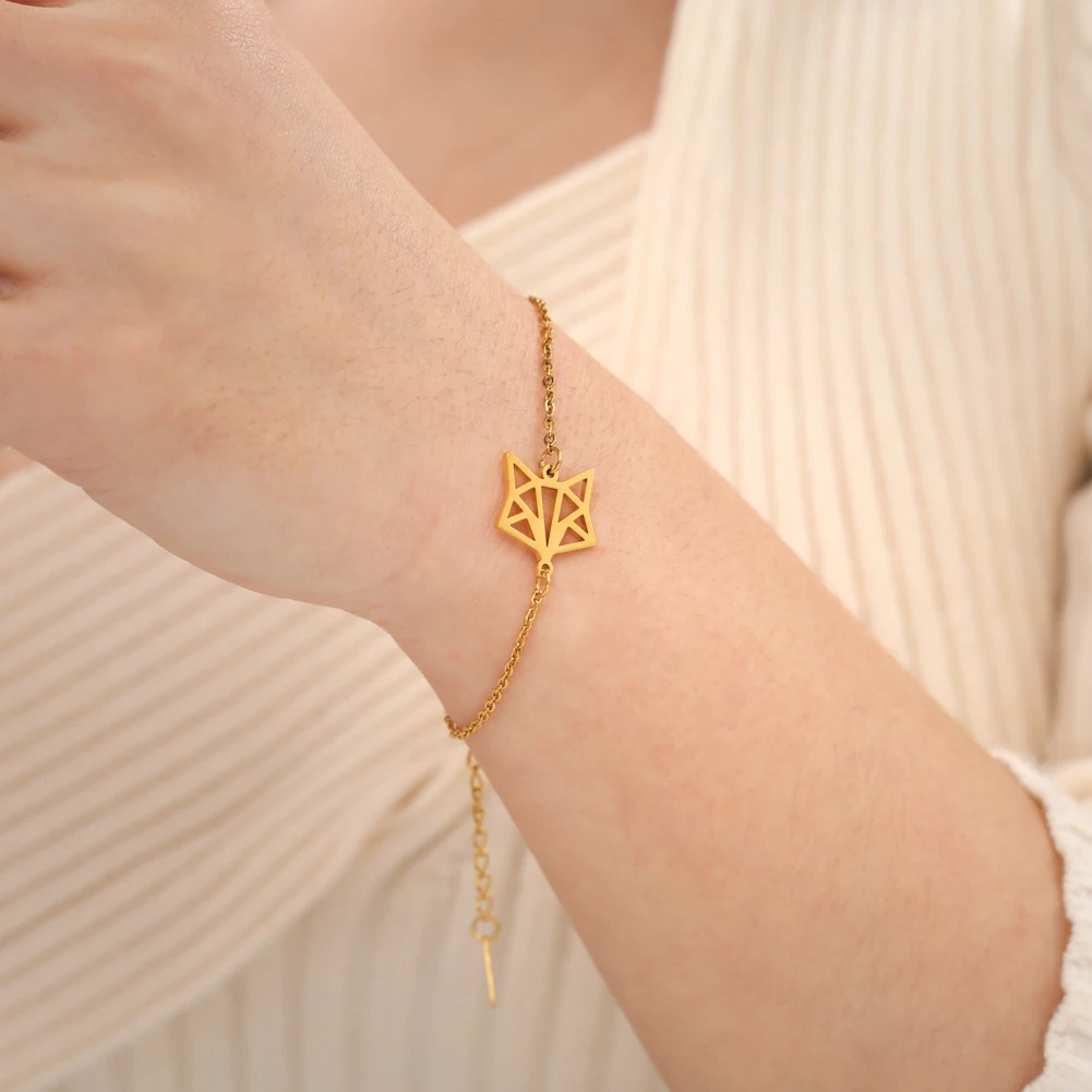 браслеты на руку женкие Teamer Браслет с волком викингов для женщин звено цепи из