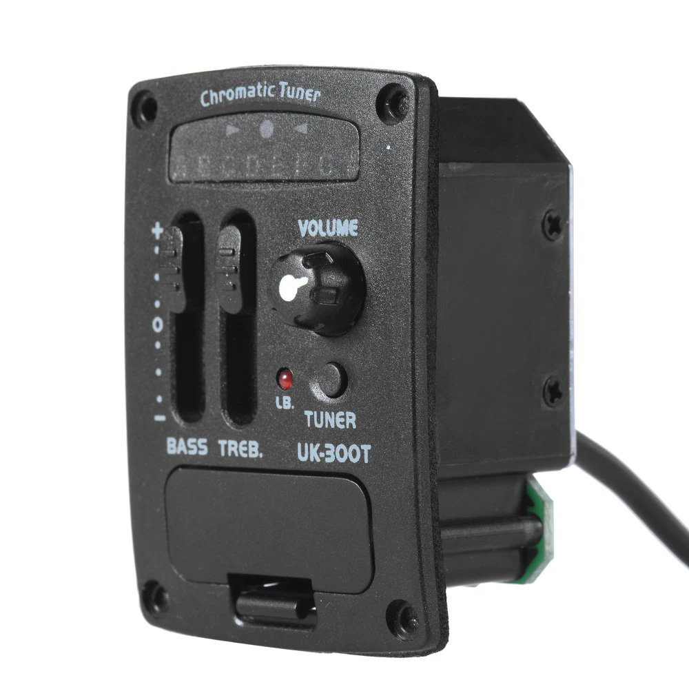 Uk-300T Ukulele Piezo Pickup Preamp 2-Band Eq эквалайзер Ukelele звукосниматель тюнер