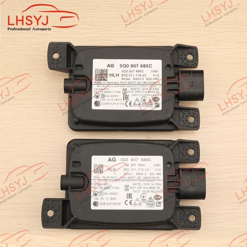 Фото 5Q0 907 685 C/5Q0 907 686 C для VW Golf 7 Mk7 Octavia Seat Sharan Превосходное изменение движения Модуль боковой системы помощи Радар датчика №1