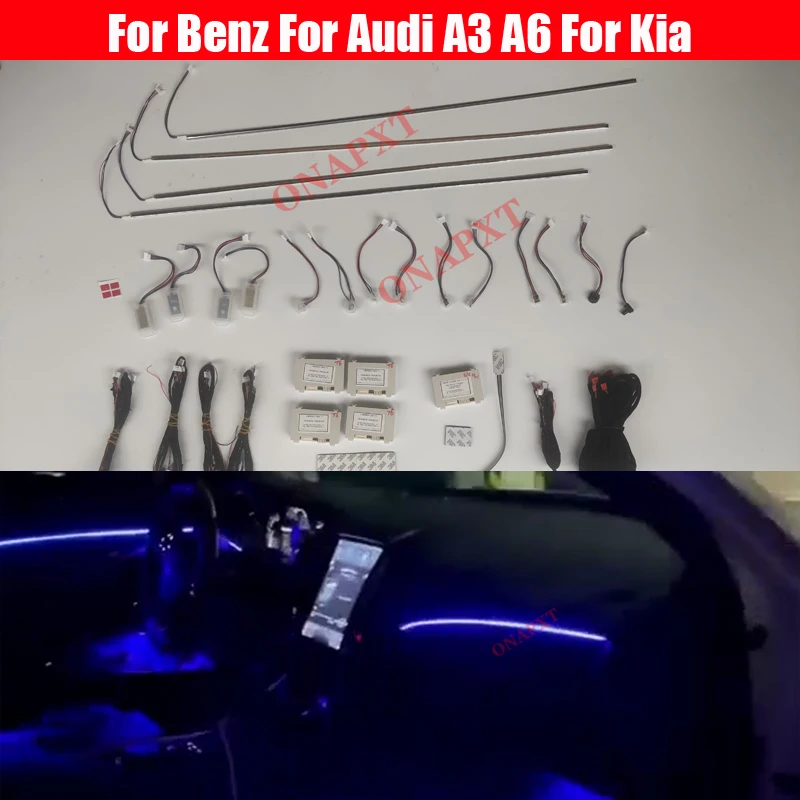 

Универсальная неоновая Светодиодная лента для BMW, Benz, Audi A3, A6, Volkswagen, Kia