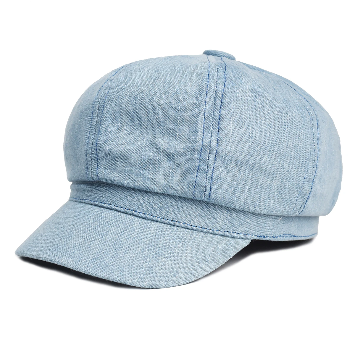 

Берет женский джинсовый винтажный, Классическая кепка газетчика из мытого хлопка, берет с плоским козырьком, весенний берет художника