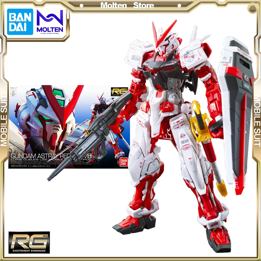 

BANDAI Original 1/144 RG Gundam Astray Red Frame Gundam Seed Model Kit Assembly/Assembling Anime Action Figure