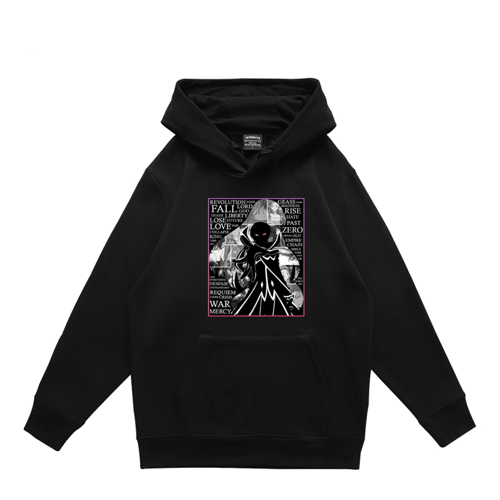 

Anime Hoodie Code Geass Lelouch Hoodies Spring and Autumn Long Sleeve Street Harajuku Tracksuit Sweatshirt Men/Women Unisex Tops