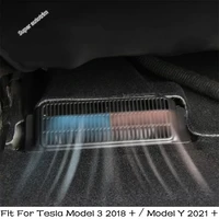 under seat air condition ac duct vent anti blocking protection cover interior for tesla model 3 2018 2022 model y 2021 2022