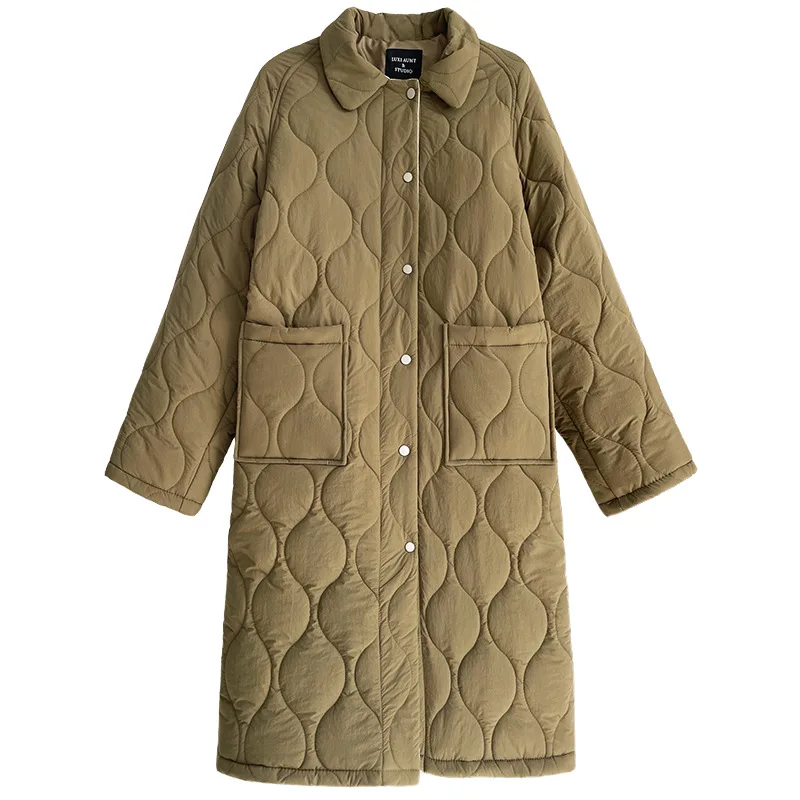 Ling cotton-padded jacket Girls' Middle School Long 2022 New Winter Cotton Coat