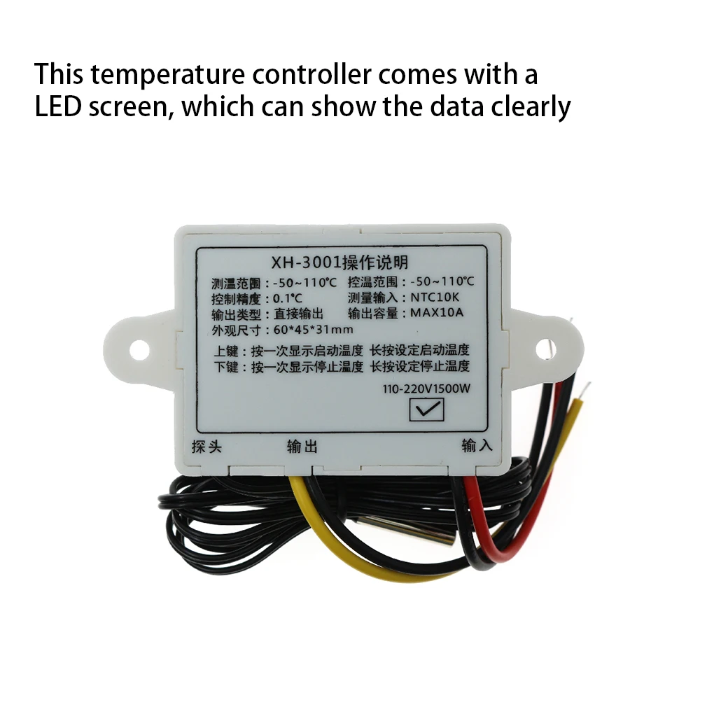 

1/2/3/5 Cooling Control Multipurpose Craftsmanship Dual Display Temperature Controller Egg Incubator Thermostat Hygrometer