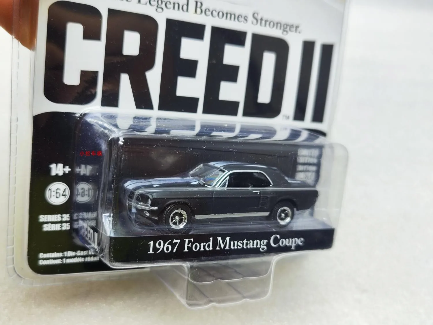 Коллекционная металлическая модель автомобиля GreenLight 1:64 1967 Ford Mustang coupe, литой под давлением