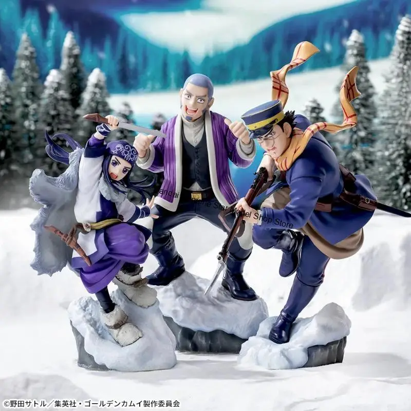 Фото Оригинальная коллекционная аниме-фигурка SEGA Xross Link Golden Kamuy: Асирпа, Сугимото Сайчи, Шираиши Ёситаке №2