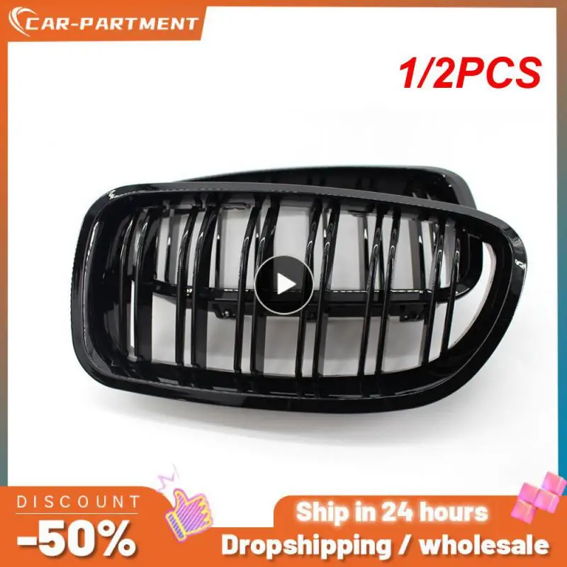 

1/2 шт. автомобильный глянцевый черный гриль с двойными рейками гоночный гриль для 5 серии F10 F11 F18 520d 530d 540i 2010-2017 Замена