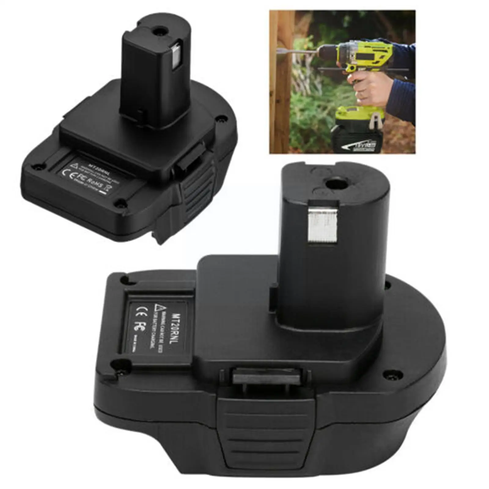 

MT20RNL Adapter Converter Tool For 18~20v Lithium Battery Adapter MT20RNL To Ryobi G4R0