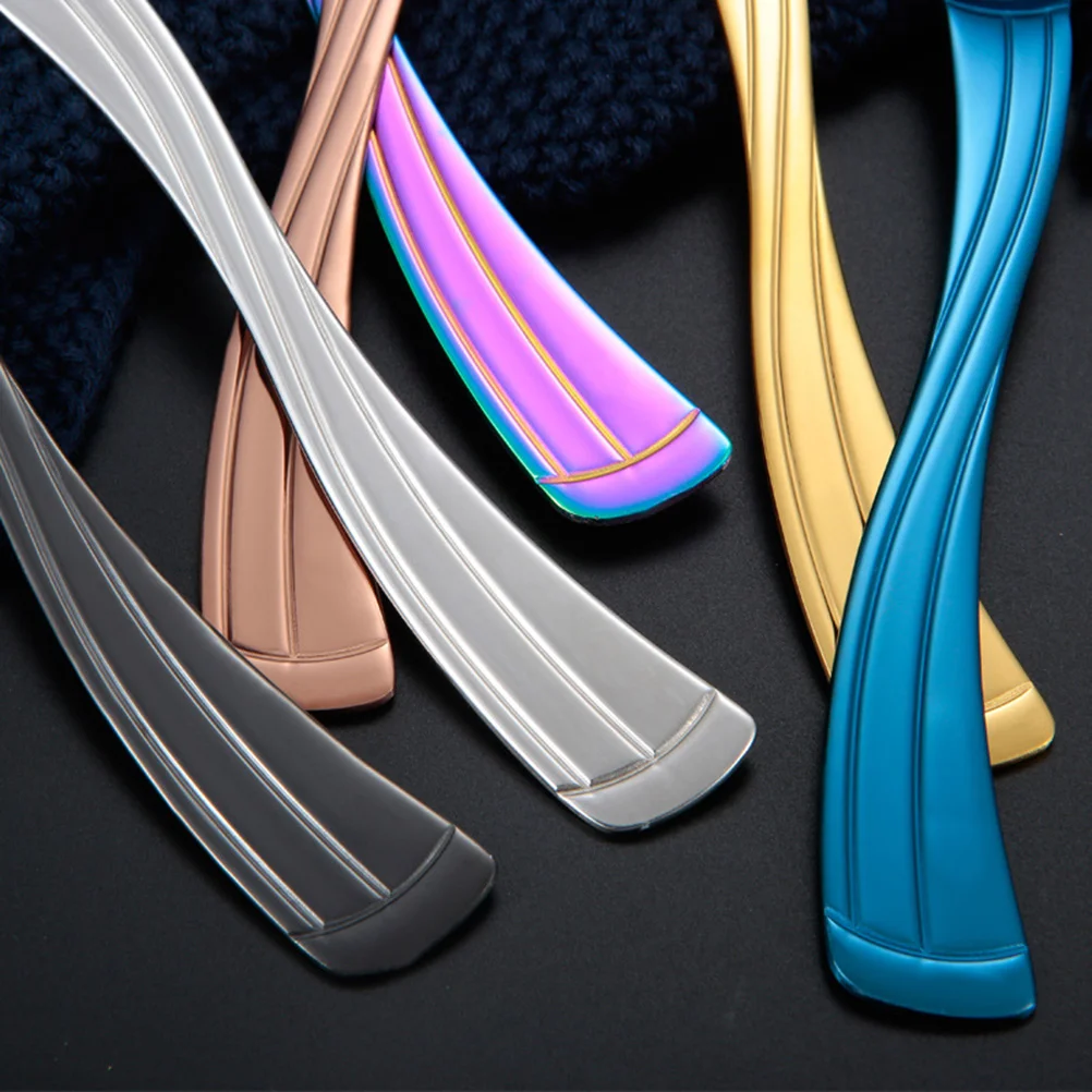 6 шт. креативная футбольная ложка из нержавеющей стали ложки для перемешивания