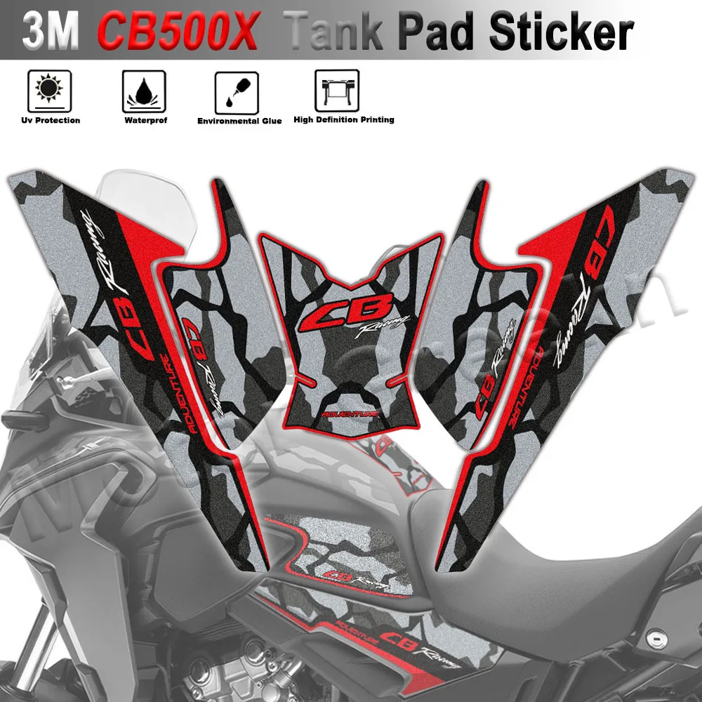 

3M CB500X Motorcycle Frosted Tank Pad Sticker Gas Side Grip Protector Decal Accessories For HONDA CB500X CB 500X 2019-2022