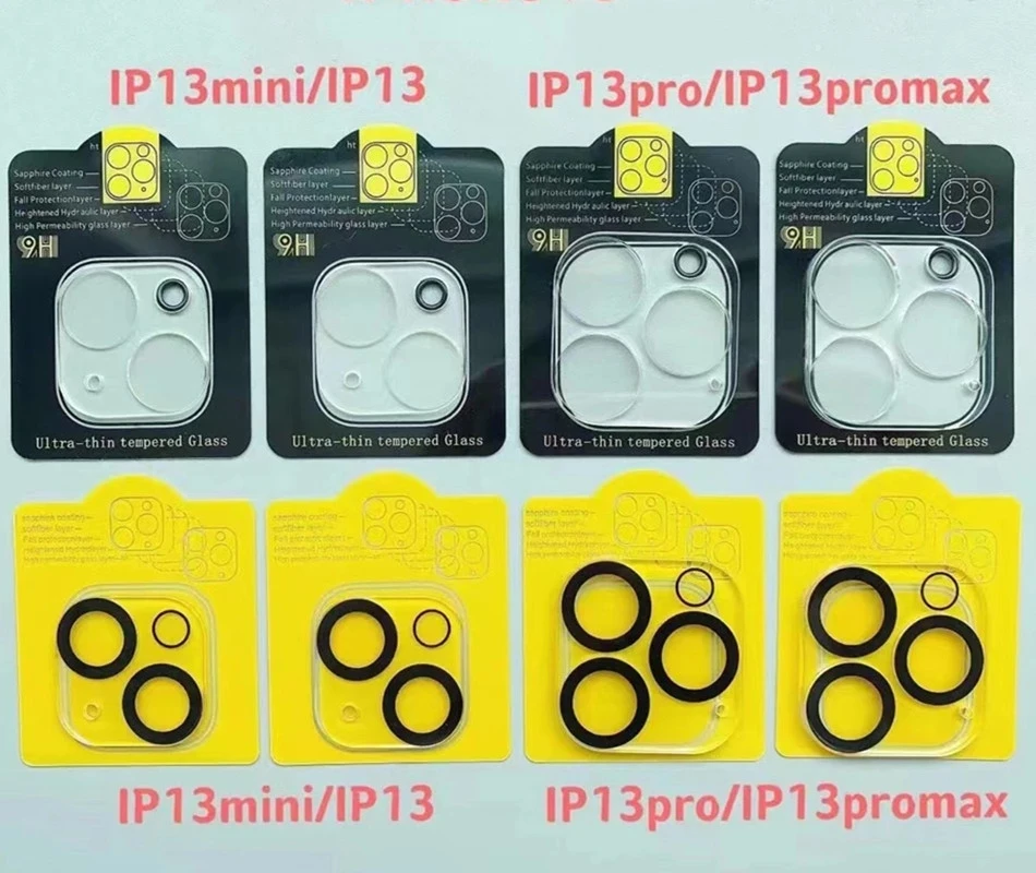 50PCS 2022 New Back 3D Camera lens Tempered Glass For IPHONE 14 13 12 11 pro max 13 12 mini screen protector film