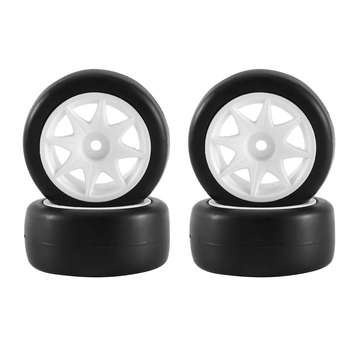 

4Pcs 58mm Tires Wheel 12mm Hex with Sponge Insert for 1/10 1/12 RC Drift Car 3Racing Sakura M04 M05