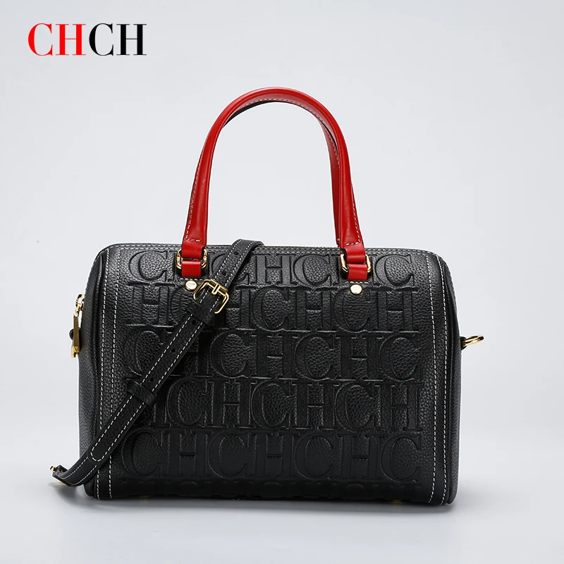 CHCH Large Capacity Vintage Women's Handbags 100% Genuine Leathe Fashion  Brand Shoulder Bags Ladies Totes Women Messenger Bag