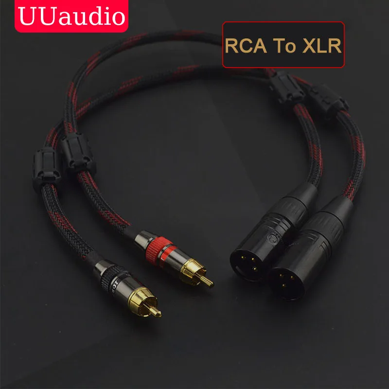 1 пара HIFI RCA к XLR аудио кабель штекер-гнездо (штекер-штекер)/0 5 м 2 3 - купить по