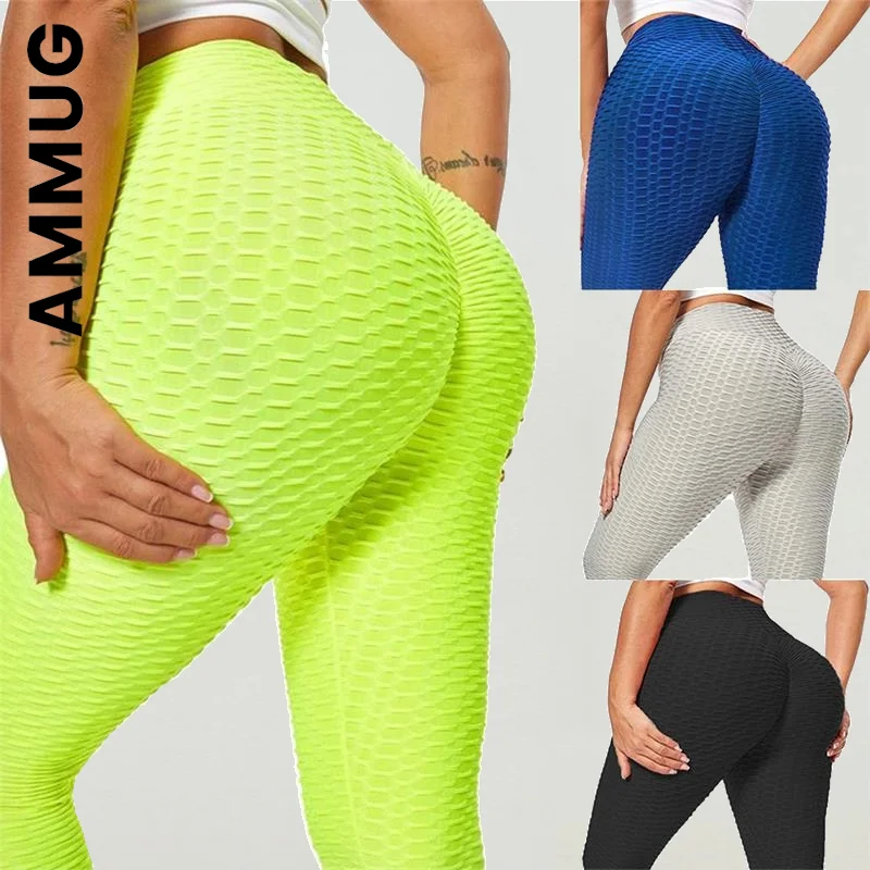 

Ammug Push Up Booty Tights Butt Crack Anti Cellulite Leggings for Women Butt Peach Lift Leggin High Waist Workout Yoga Pants