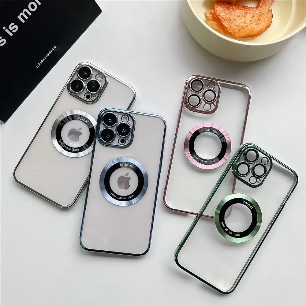 

Lovebay Plating Magsafe Phone Cases for iPhone 14 12 11 13 Pro Max X XR XS Max 7 8 Plus Magnetic Transparent Back Bumper Cover