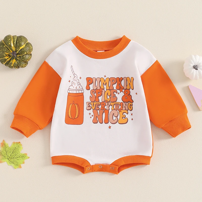 Костюм для новорожденных мальчиков и девочек на Хэллоуин комбинезон с длинным