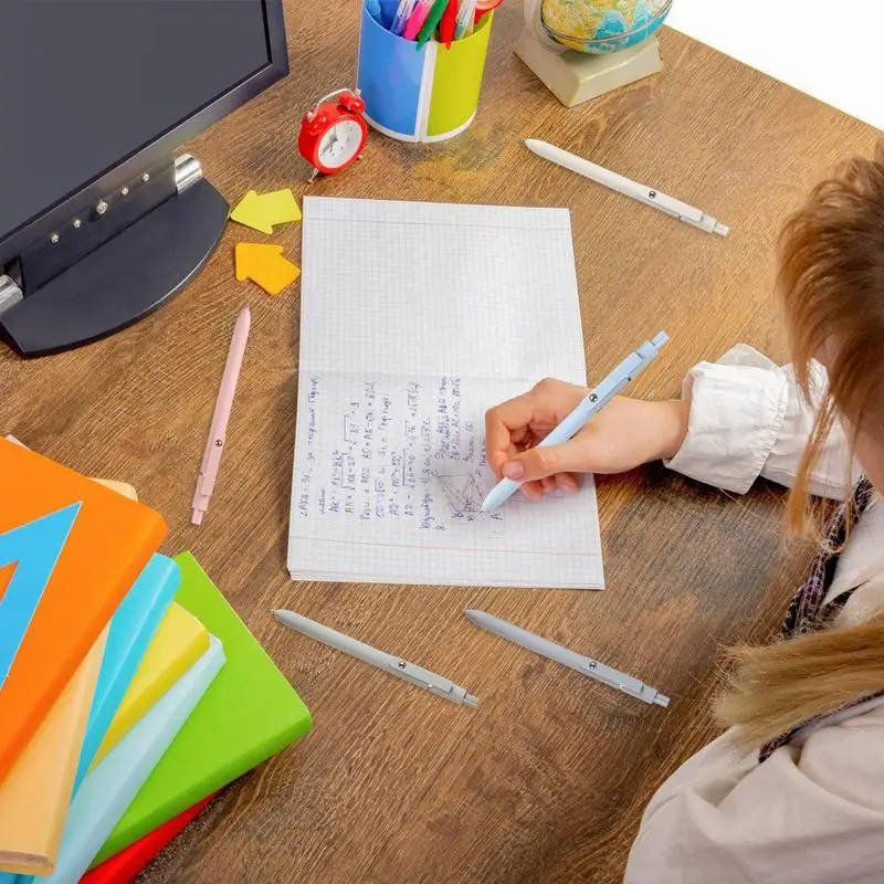 Гладкие гелевые ручки мягкая на ощупь ручка для подписи с тонкими точками набор