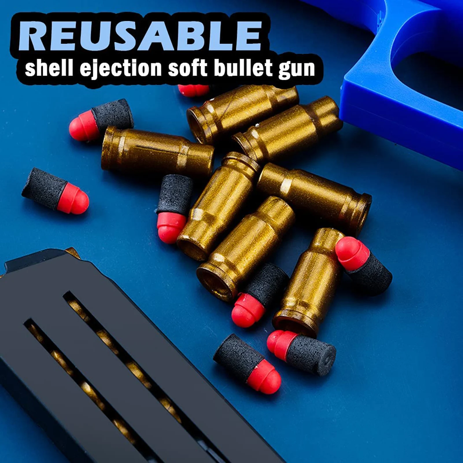 

Soft Bullet Toy A Safe Soft Bullet Simulates Real Manual Loading Cool Toy Exercises Shooting Bullet Toy