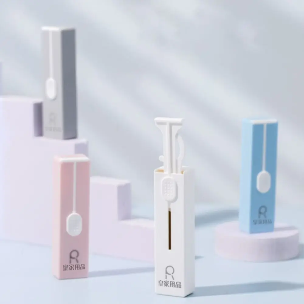 Портативная автоматическая зубная нить для чистки зубов с контейнером хранения