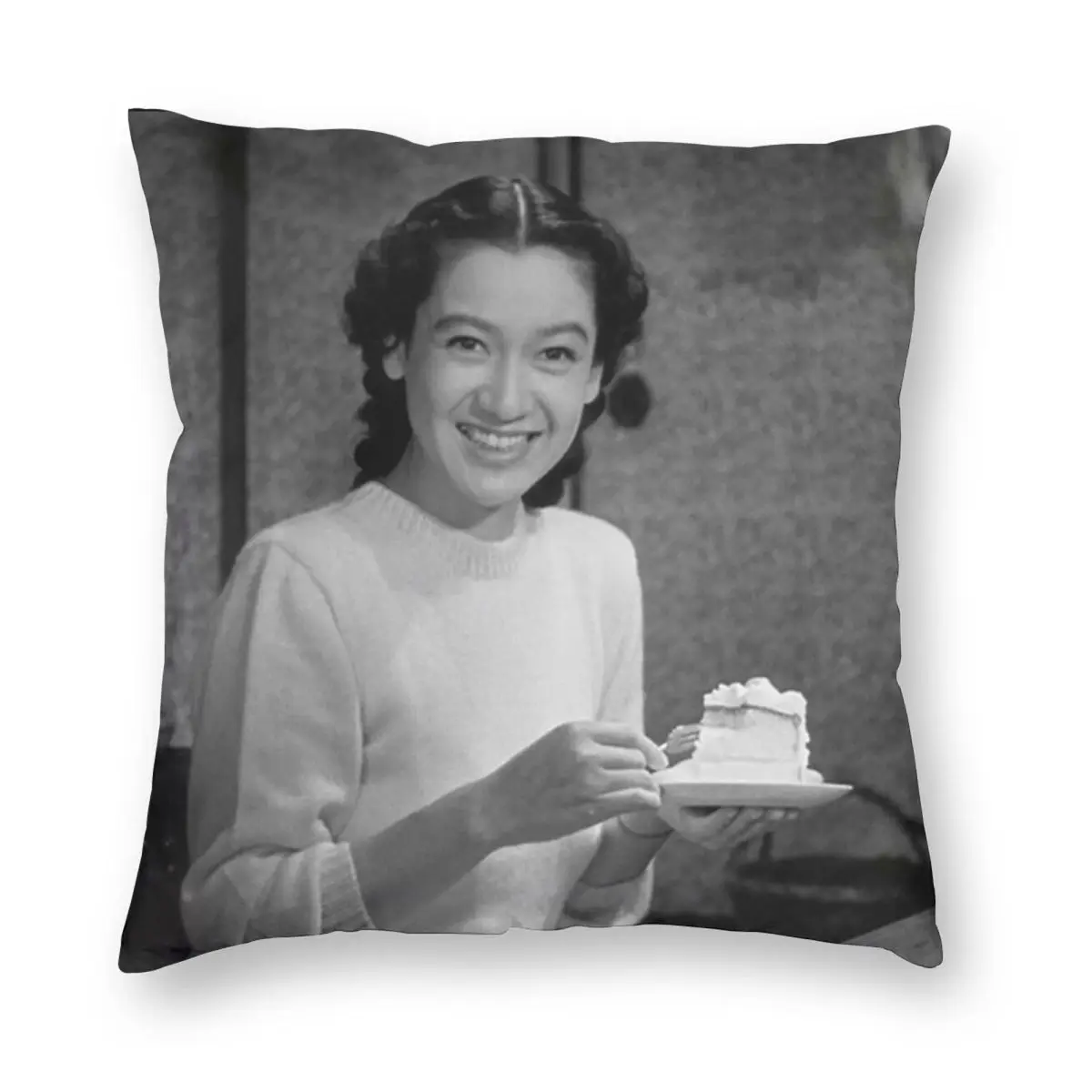 Фото Наволочка Setsuko Hara для раннего лета, полиэстер, лен, бархат, с узором, на молнии, декоративная наволочка, чехол для домашней подушки №5