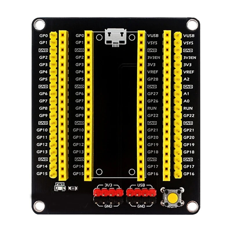 

for Raspberry Pi Pico Expansion Board GPIO Breakout Extension Adapter Onboard Male and Female Pins for Pico