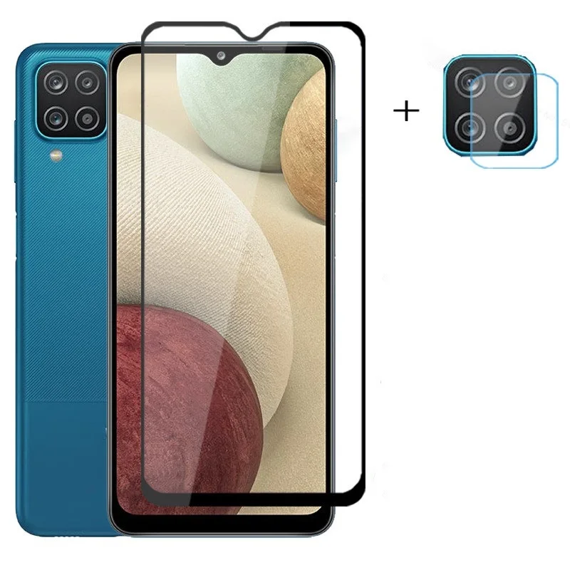 

2 In1 Tempered Glass For Samsung Galaxy M12 A12 A42 5G Camera Back Lens Protective Glass Film For Samsung A42 A 42 5G Screen