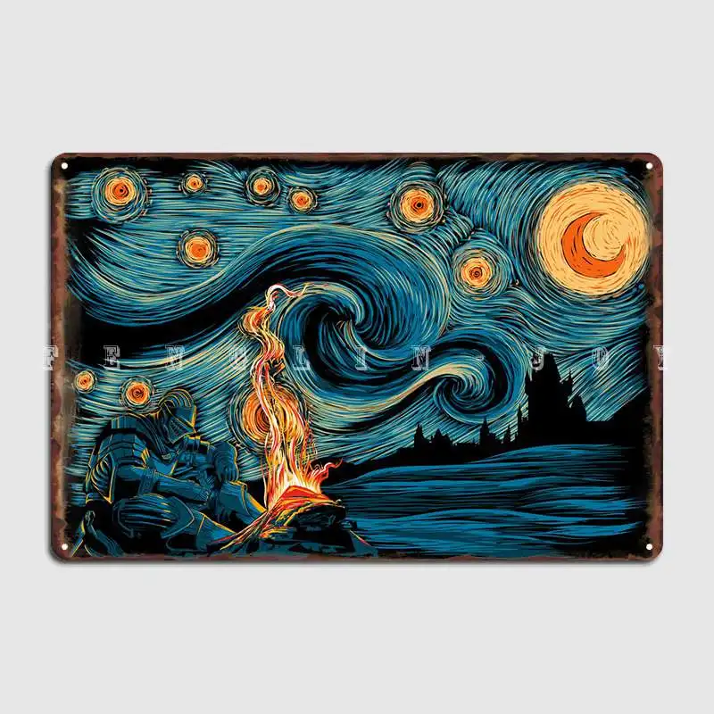 

Starry Souls Metal Sign Plaques Cinema Garage Club Bar Decoration Tin Sign Poster