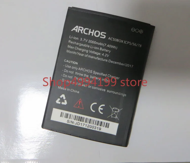 

2000mAh 3.7V Battery For ARCHOS AC50BOX Mobile Phone Batterie Bateria Replace Parts