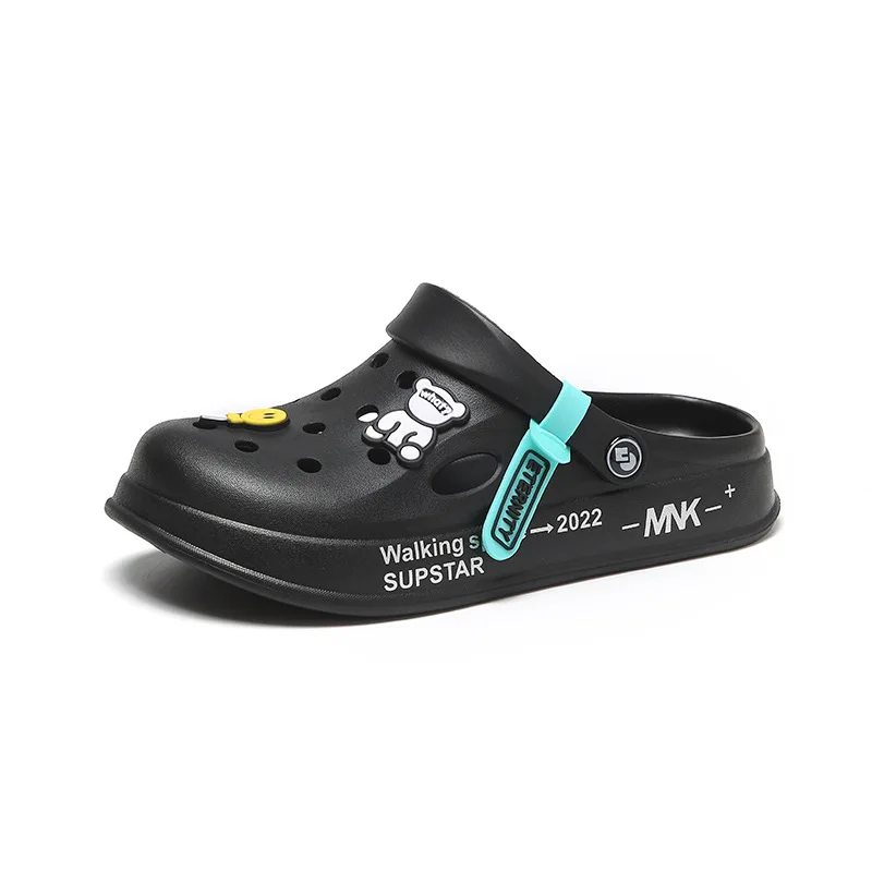 Women Hole Shoes Summer Non-slip Couples EVA Sandals Girl Beach Shoes Home Slippers Outdoor Personalized Sandals Women Slippers