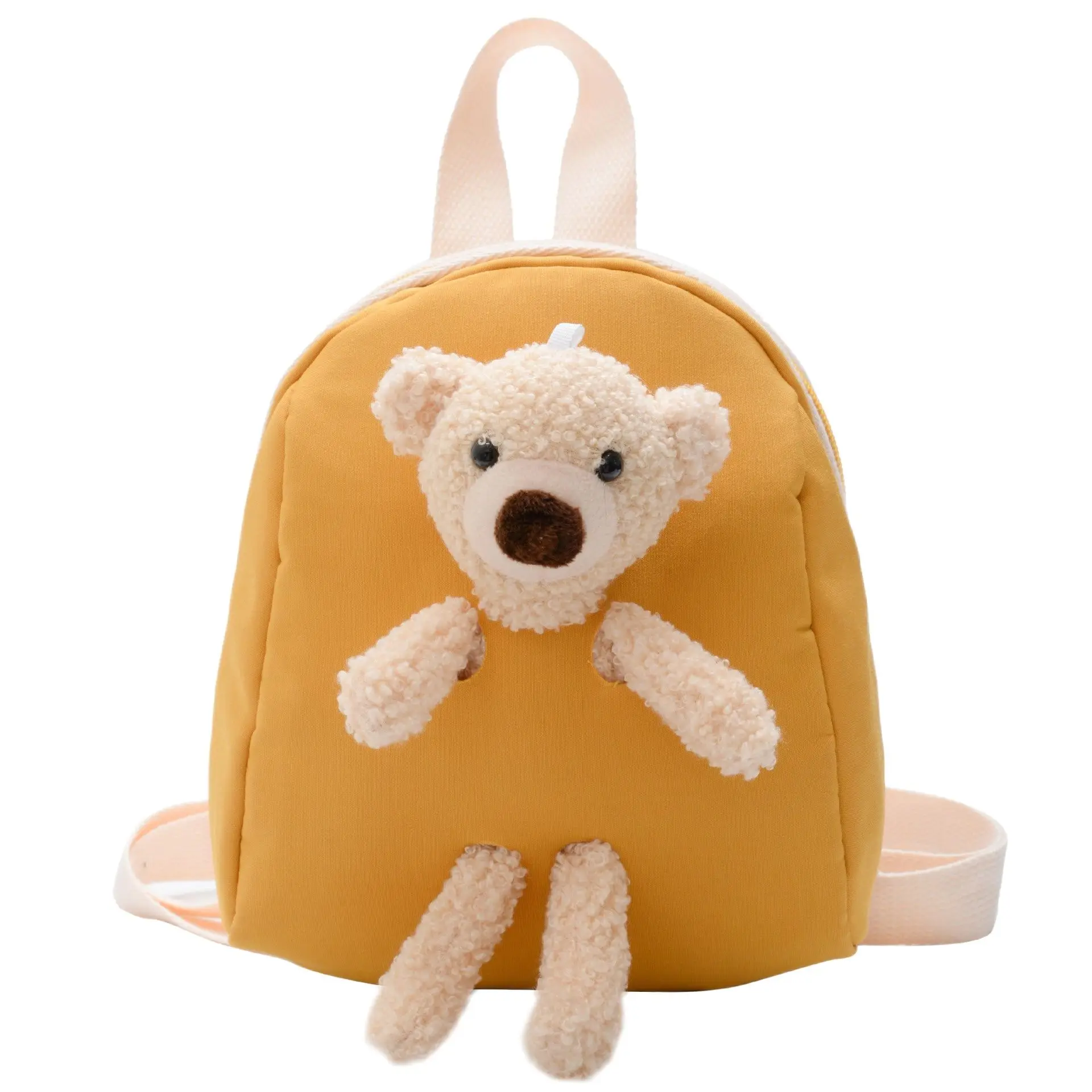 

Children's Plush Bear Bag Backpack Messenger Bag Boys And Girls Cute Cartoon Rucksack Trend Baby Toddler School Bag