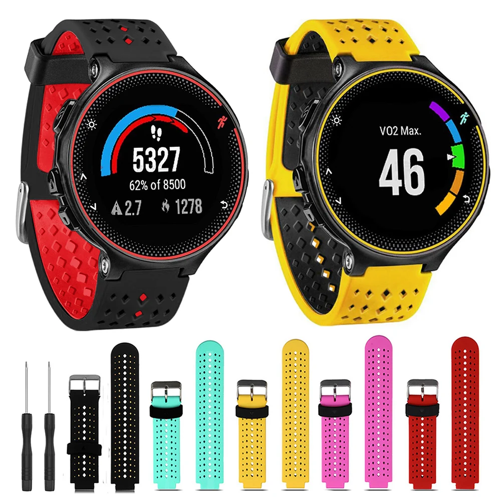 

Watch Strap for Garmin Forerunner 235 230 620 630 735XT 235Lite Watchband Smartwatch Band Silicone Breathable Bracelet